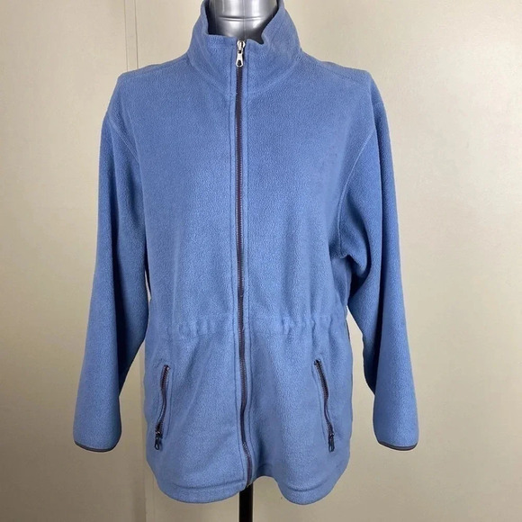 2/$25 Light blue dad fisherman grandmacore boyfriend boxy sweater size large - Picture 1 of 9